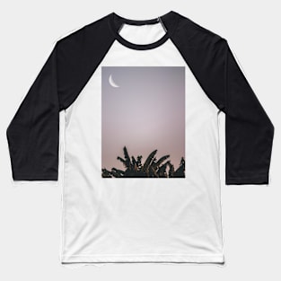 Moon, Nature, Banana, Leaves, Scandinavian art, Modern art, Wall art, Print, Minimalistic, Modern Baseball T-Shirt